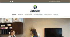 Desktop Screenshot of optimumchiro.com